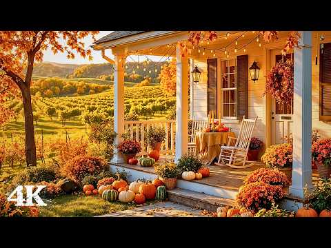 Harvest Vineyard Farmhouse | Autumn Whispers Gently in Your Ear with Wind Chimes & Birdsong