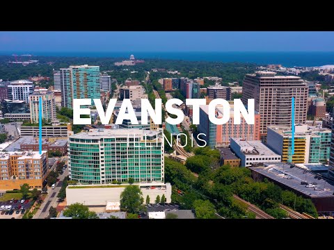 Beautiful Evanston, Illinois | A Scenic Tour of Chicago’s North Shore - 4K aerial video