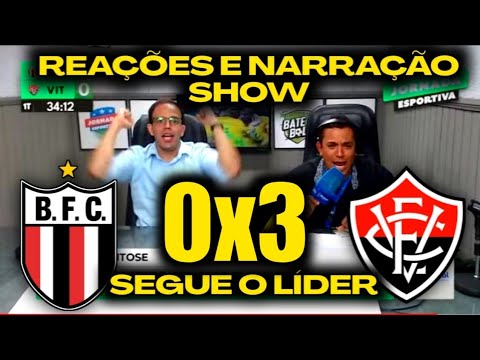 REAÇÕES SHOW DA VITÓRIA DO COLOSSAL - BOTAFOGO SP 0X3 VITÓRIA [BRASILEIRÃO SÉRIE B 2023]