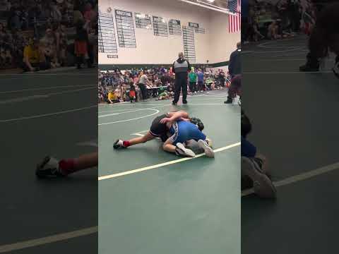 Wrestling champion pins and wins his last match tough open tournament 40lbs 6u in Mulvane ks.