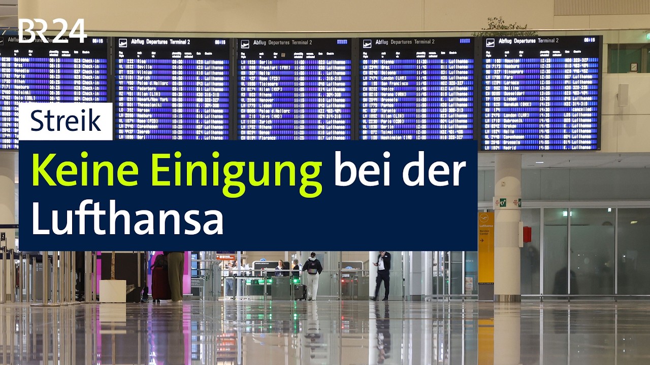 Lufthansa feiert Jubiläum – draußen eskalieren die Streiks | BR24