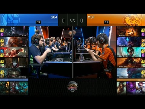 S04 vs MSF Game 1 Highlights - FC SCHALKE 04 vs MISFITS 2017 EULCS PROMOTION TOURNAMENT