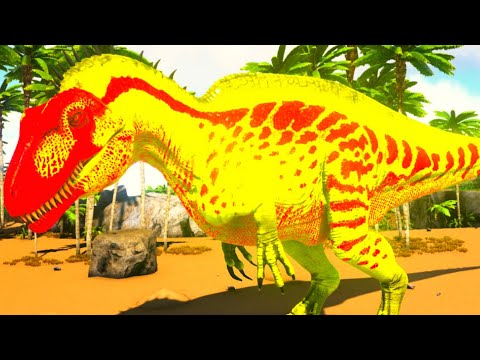 Acrocanthosaurus, I Saved a Mother Stegosaurus and Her Helpless Baby! Ark Dino Evolved