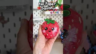 🍓Easy No Paper Squishy  – DIY Cotton Squishy Tutorial #squishy #diysquishy #squishies #squishytoy