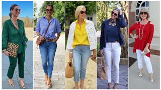 Download the video "Natural Older Women OVER 50 60 70 | Summer Fashion 2025 For Women #womenoutfitsideas"