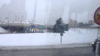 preview picture of video 'Stockholm Sweden Street View Snow December 2012'