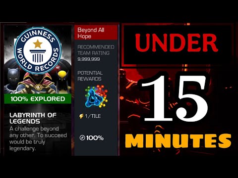 RECORD BROKEN! LABYRINTH OF LEGENDS CLEARED IN JUST 15 MINUTES| MCOC | 2025 |