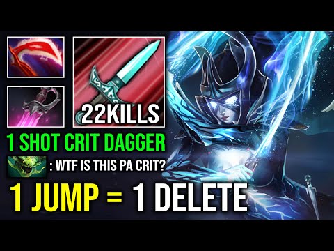 How to Solo Mid PA Against Invoker with 1 Shot Dagger Unlimited Crit Khanda Phantom Assassin Dota 2