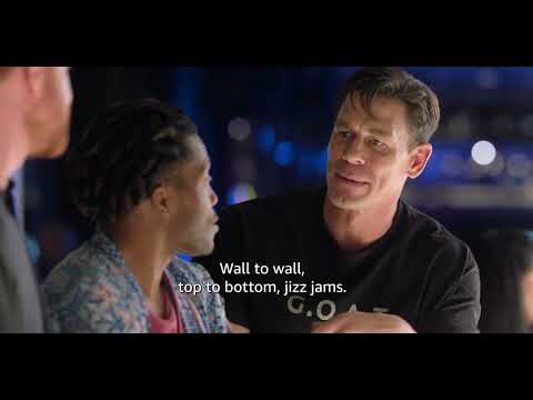 Ricky Stanicky official trailer thumbnail with John Cena and Zac Efron facing off at a party