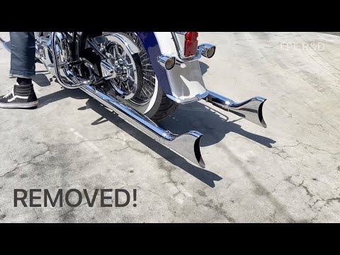 No Baffles,Going Louder! Standard Baffle Removed! 2006 HD Softail Deluxe with 39's True Dual headers