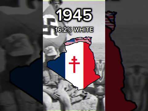 Algeria White Population #mapping #geography #history #fypシ #algeria #africa