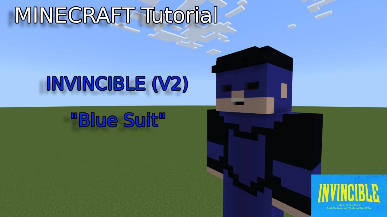 Minecraft Statue Tutorial: Invincible (Mark Grayson) Version 2 