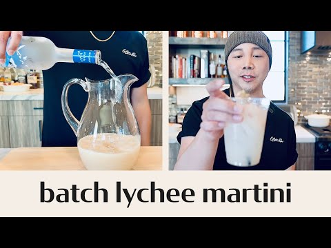 boozy batch lychee martini