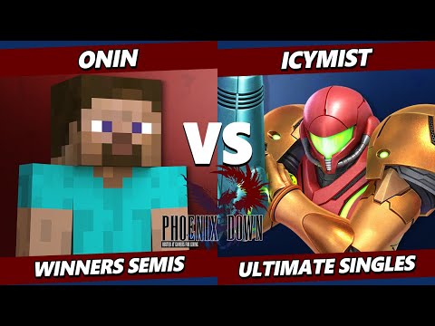 Phoenix Down Top 8 - Onin (Steve) Vs. IcyMist (Samus) Smash Ultimate - SSBU