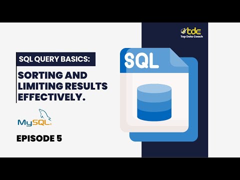 SQL Episode 5 Query Basics: Sorting and Limiting Results Effectively.