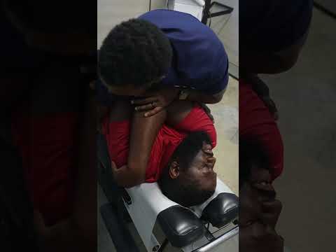 @sirbigdre_ gets #chiropractic #adjustment for the first time