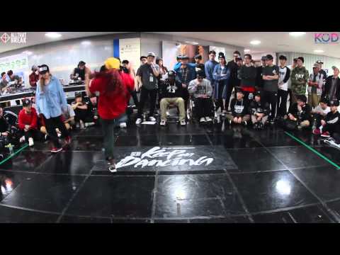 PREPIX YUN v SONJU / Hiphop Top16 / KOD 2014 Korea 1 on 1 Chungju / Allthatbreak.com
