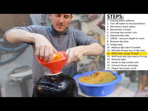 Harzwechsel im Wasserenthärter – So tauschen Sie das Filtermaterial im Tank aus