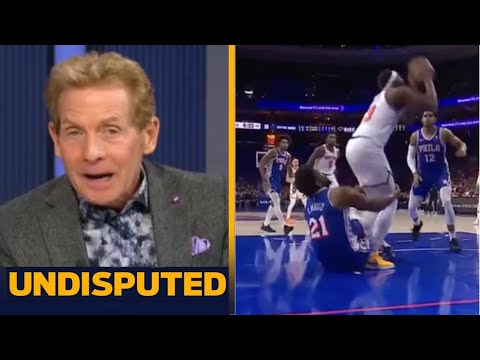 UNDISPUTED | "dirty" plays! - Skip Bayless reacts Embiid scores 50 to lead 76ers past Knicks 125-114