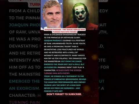 Joaquin Phoenix: The Tragic Genius Who Turned Pain Into Power