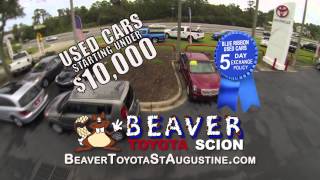 preview picture of video 'Used Vehicles under $10,000 | 5 Day Exchange | Beaver Toyota St. Augustine April 2014'