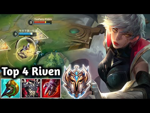 Wild Rift - Top 4 Riven VS Vayne Baron Lane Gameplay