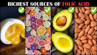 Richest Sources Of Folic Acid (Vitamin B9) |Foods Rich In Folic Acid/Folate/Vitamin B9