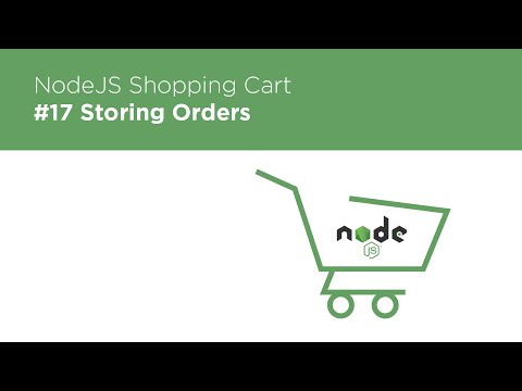 NodeJS Express MongoDB Build a Shopping Cart 17 Storing Orders in the Database