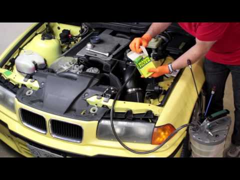 Changing the oil in a BMW or MINI, vacuum method