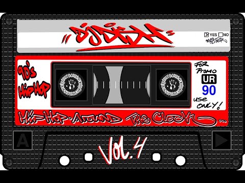 DJ DISH   HipHop around the Clock Vol. 4  - #4 -  Oldschool MixTape - 90s Real HipHop Mix