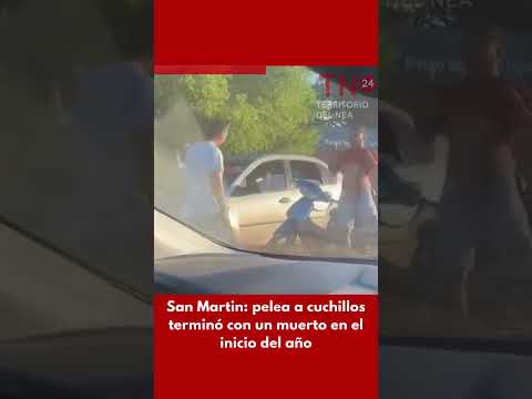 San Martin: pelea a cuchillos terminó con un muerto en el inicio del año