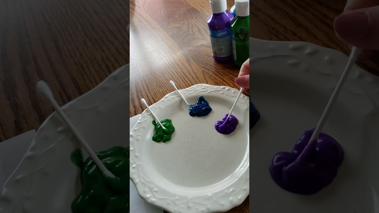 Q-Tip &Paint Writing