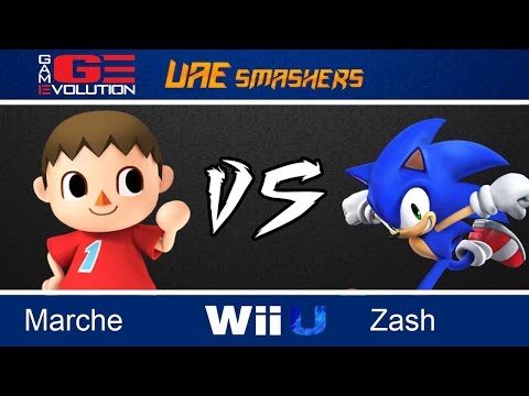 Game Evolution 2015 SSB4: Marche (Villager) vs Zash (Sonic) - WR1