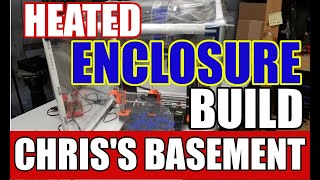 Cheap 3D printing enclosure modified to add heat - build video