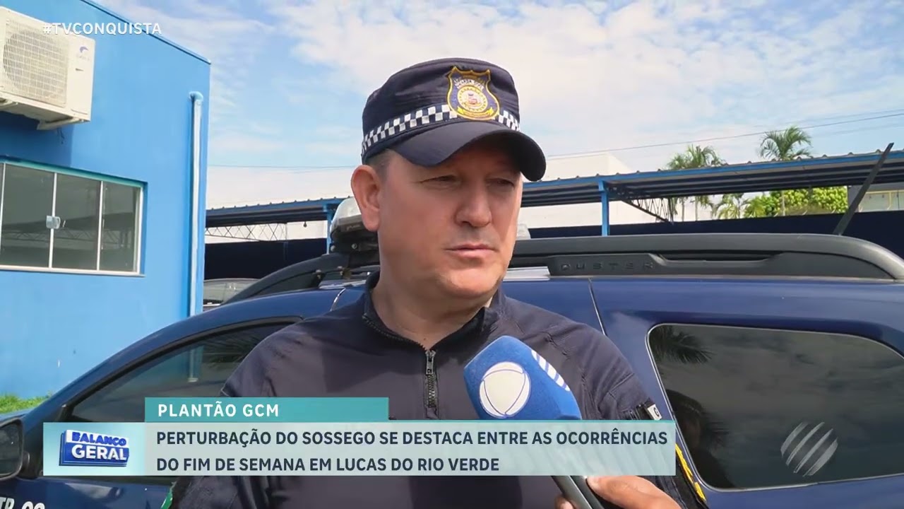 Plantão GCM: perturbação do sossego se destaca entre ocorrências em Lucas do Rio Verde
