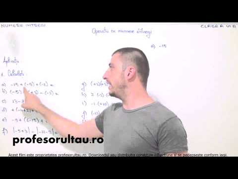 29   cls6   Numere intregi   operatii cu numere intregi   exercitiu