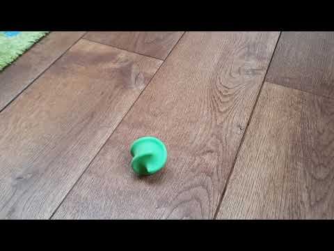 3d printed Hexagonal Sphericon rolling