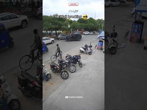 One Single Hit & She ran Away 🥵💥 Ft Mahindra Thar, Always Slow down on turns #shorts #traffic #cctv