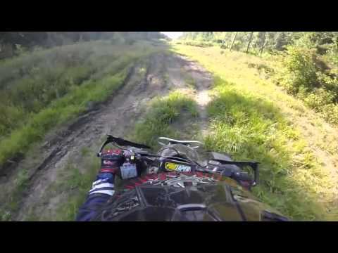 Amazing police chase!! Father and son on quads escape from cops!