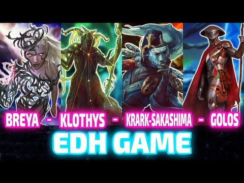 Breya vs Klothys vs Krark // Sakashima vs Golos [EDH/Commander, Magic The Gathering Gameplay] 2021