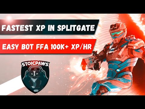 FASTEST Way to Level Battle Pass in SplitGate Season 0 | Bot FFA | Up to 200k XP AN HOUR