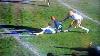 preview picture of video 'Berwick Bulldogs VS. Middletown Blue Raiders 1988 PA State Playoff Football Game AWESOME CATCH!!'