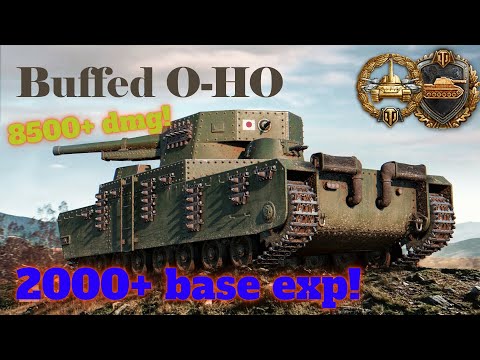 Newly buffed O-HO goes full BEAST MODE! | 8.5k dmg | world of tanks