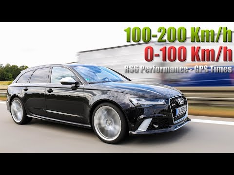 Audi RS6 Performace 100-200 und 0-100 km/h | Beschleunigung | Acceleration | GPS-Times
