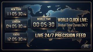 World Clock Live 24/7 - Current Time in Major Global Cities