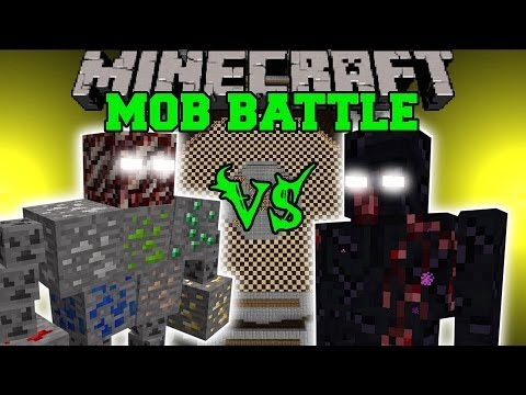 PopularMMOs - ORE BOSS VS MUTANT OBSIDIAN GOLEM - Minecraft Mob Battles - Fake Ores Mods