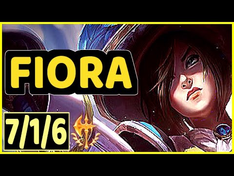 Cris (FIORA) vs JAYCE - 7/1/6 KDA TOP GAMEPLAY - NA Ranked MASTER