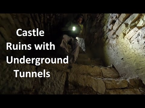 Medieval Castle Ruin with Underground Corridors and Vaults: Château de Marigny