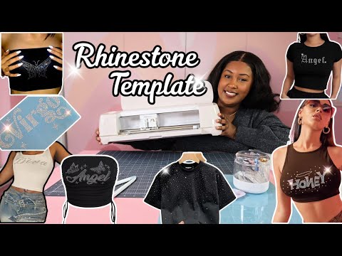 How To Make Rhinestone Templates With Cricut | For Free