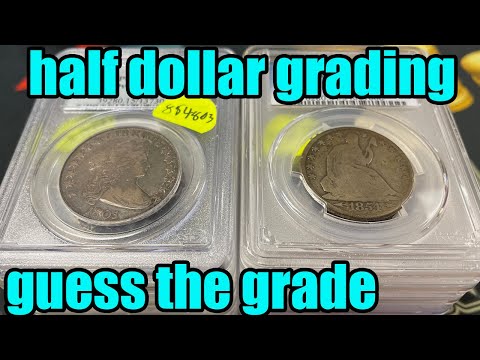Old Silver Half Dollar Grading Practice - Draped Bust, Seated, Capped Bust, and More Guess the Grade